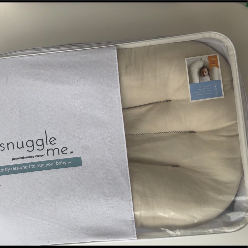 Snuggle me organic lounger, carry bag & 2 covers